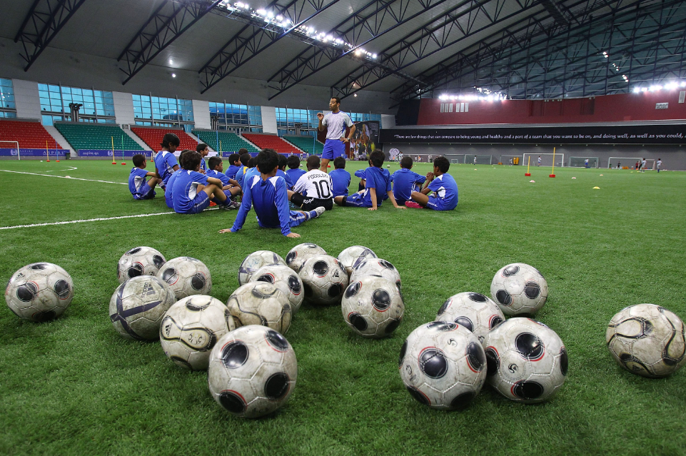 Soccer academy training 